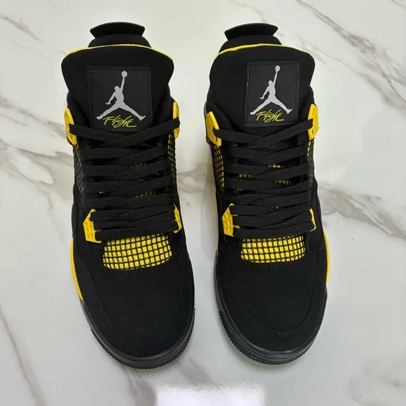 Air Jordan 4 Yellow Thunder-Men's Sneakers Shoes
